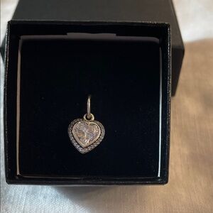 Pandora Silver and CZ Heart Charm